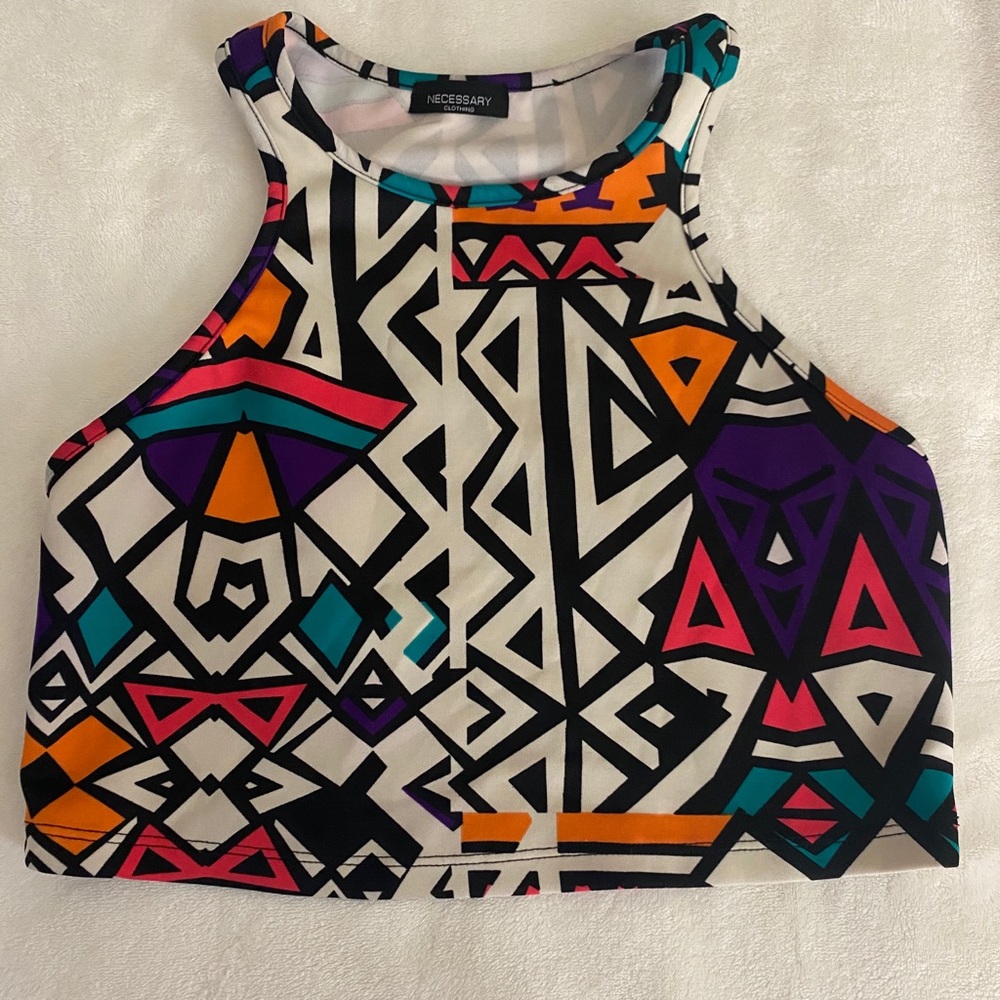 Tribal crop top
